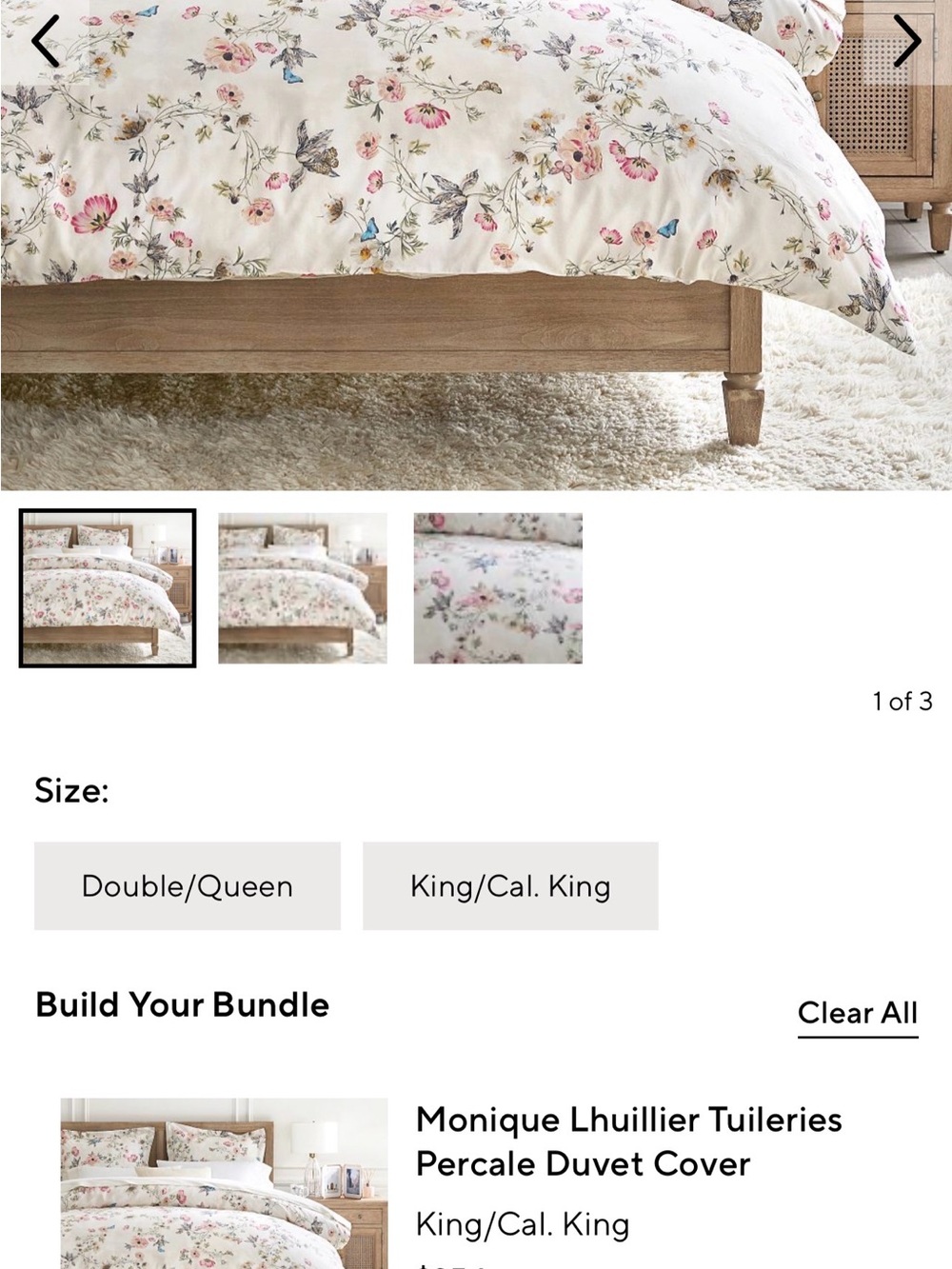 Pottery Barn Duvet Cover